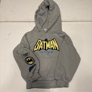 Zara Gray Hoodie with Batman Logo